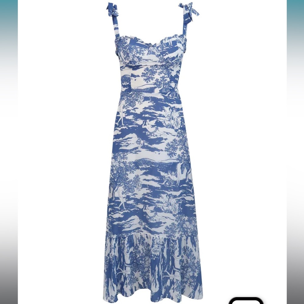 Reformation Nikita dress in Toscana print and size 0